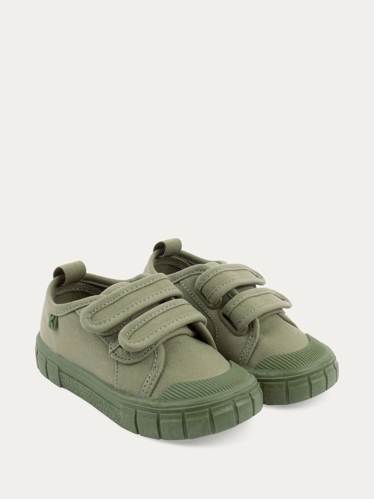 ירוק - KIDLY BY Mori נעלי ספורט מבד עם רצועות סקוץ' - תמונה 2 מתוך 4 ירוק - KIDLY BY Mori נעלי ספורט מבד עם רצועות סקוץ' - תמונה 2 מתוך 4
