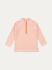 KIDLY BY MORI Seersucker Zip Up Rash Vest - Image 6 of 7