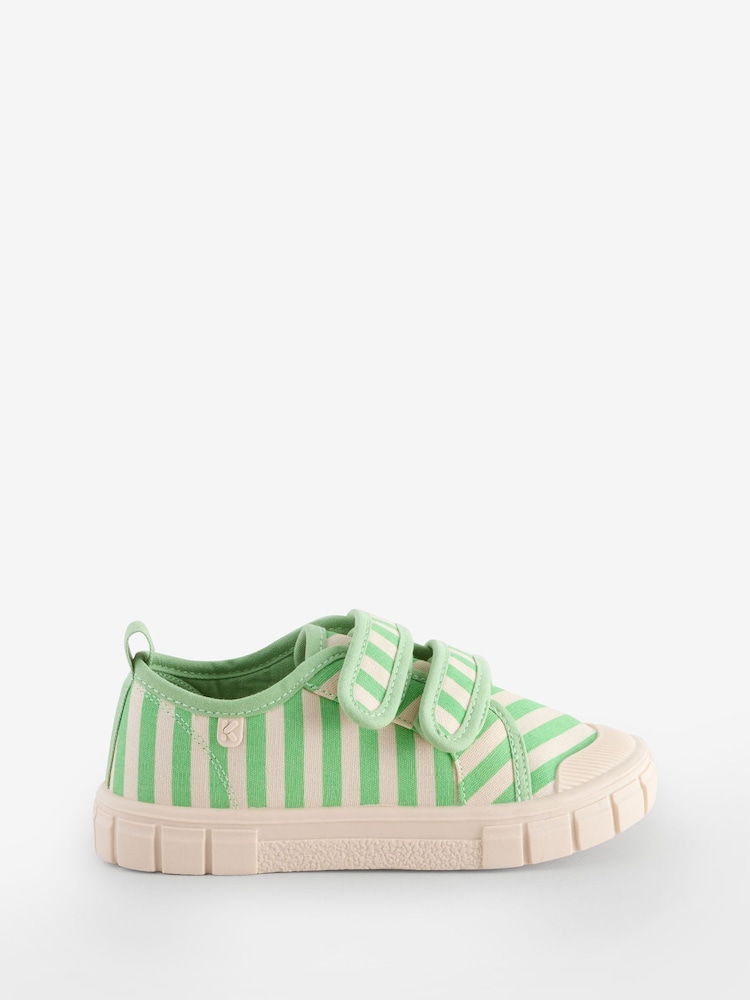 KIDLY Blue Stripe Canvas Trainers - Image 1 of 1