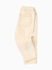 KIDLY BY MORI Cream Denim Jeans - Image 2 of 3