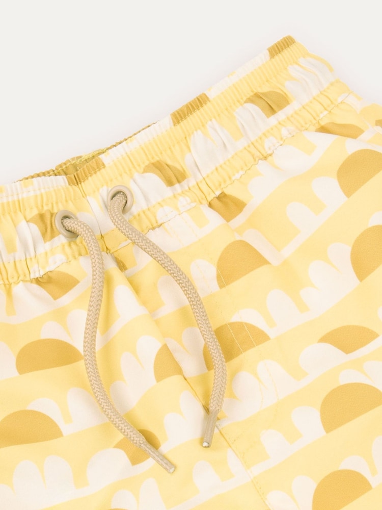 Amarillo - Shorts de baño de poliéster reciclado de KIDLY BY MORI - Imagen 4 de 4