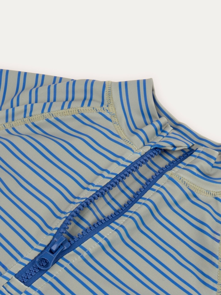 MORI Blue Recycled Zip Front Rash Vest - Image 2 of 2