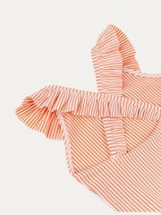 KIDLY BY MORI Seersucker Frilled Swimsuit - Image 4 of 5