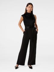 Forever New Sienna Satin Asymmetric Jumpsuit - Imagen 1 de 4