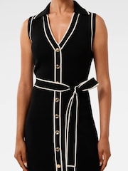 Forever New Black Adeline Petite Sleeveless Knit Midi Dress - Image 3 of 4