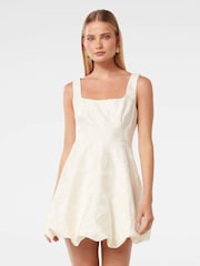 Forever New White Brenda Bubble Mini Dress - Image 1 of 5