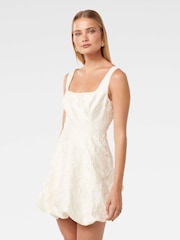 Forever New White Brenda Bubble Mini Dress - Image 4 of 5