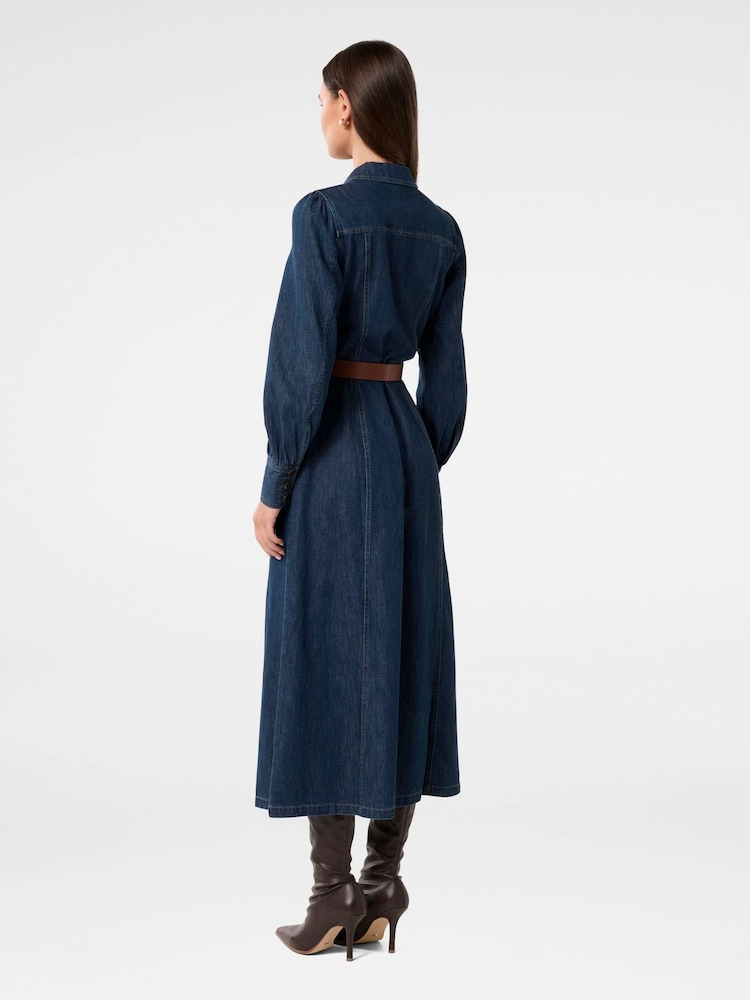 Forever New Blue Elizabeth Denim Dress - Image 2 of 4