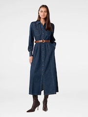 Forever New Blue Elizabeth Denim Dress - Image 3 of 4