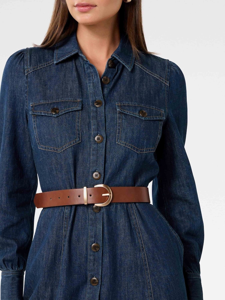 Forever New Blue Elizabeth Denim Dress - Image 4 of 4