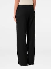 Forever New Black Shiloh Welt Detail Wide Leg Joggers - Image 2 of 5