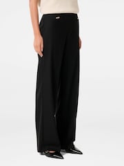Forever New Black Shiloh Welt Detail Wide Leg Joggers - Image 4 of 5