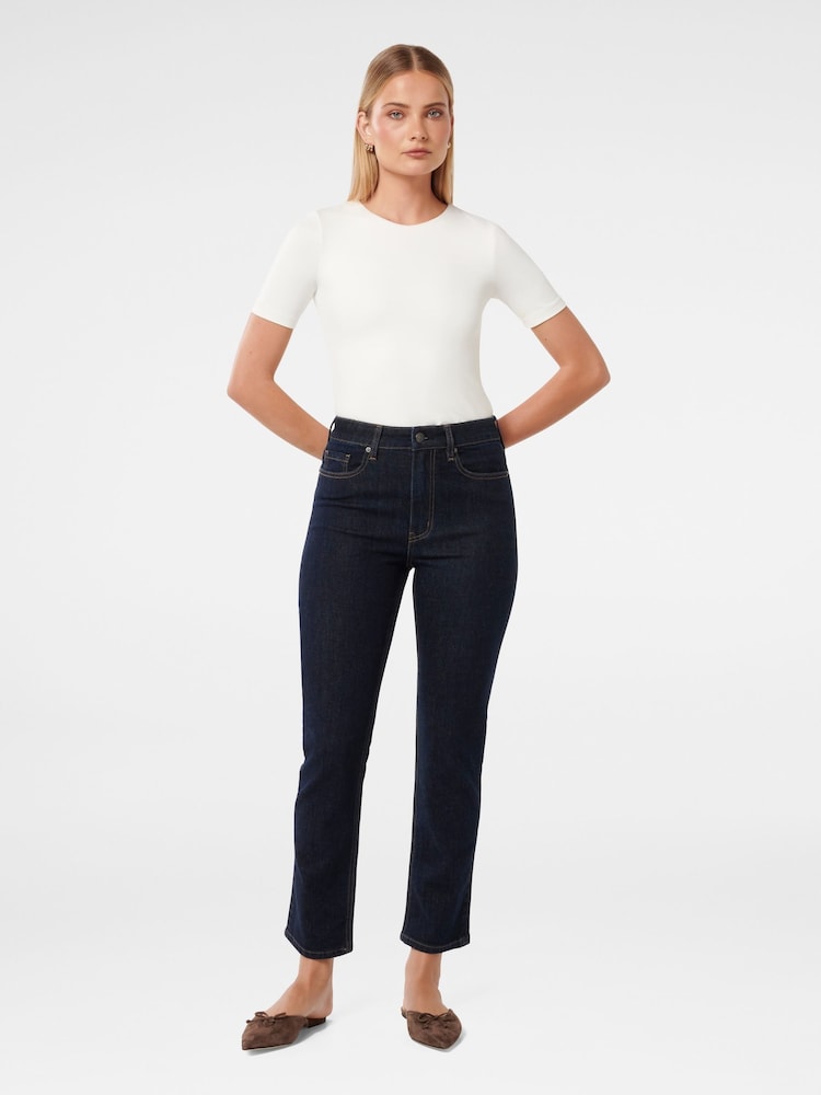 Forever New Blue Addison Tapered Jeans - Image 5 of 5