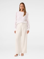 Forever New White Liana Lace Blouse - Image 5 of 5