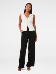 Forever New Black Enya Elastic Wide Leg Trousers - Image 5 of 5
