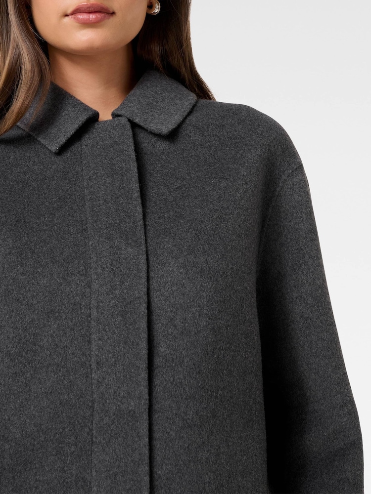 Forever New Black Eden Zip Through Felled Jacket - Image 5 of 5