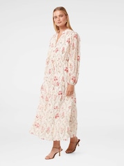 Forever New Pink Jessie Button Down Midi Dress with a Touch of Linen - Image 5 of 5