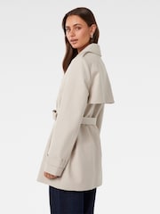 Forever New Cream Rhea Water Resistant Mid Length Trench Coat - Image 2 of 5