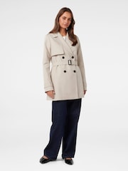 Forever New Cream Rhea Water Resistant Mid Length Trench Coat - Image 5 of 5