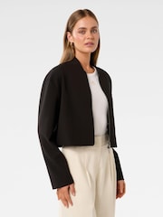 Forever New Black Maddison Formal Bomber Jacket - Image 4 of 5