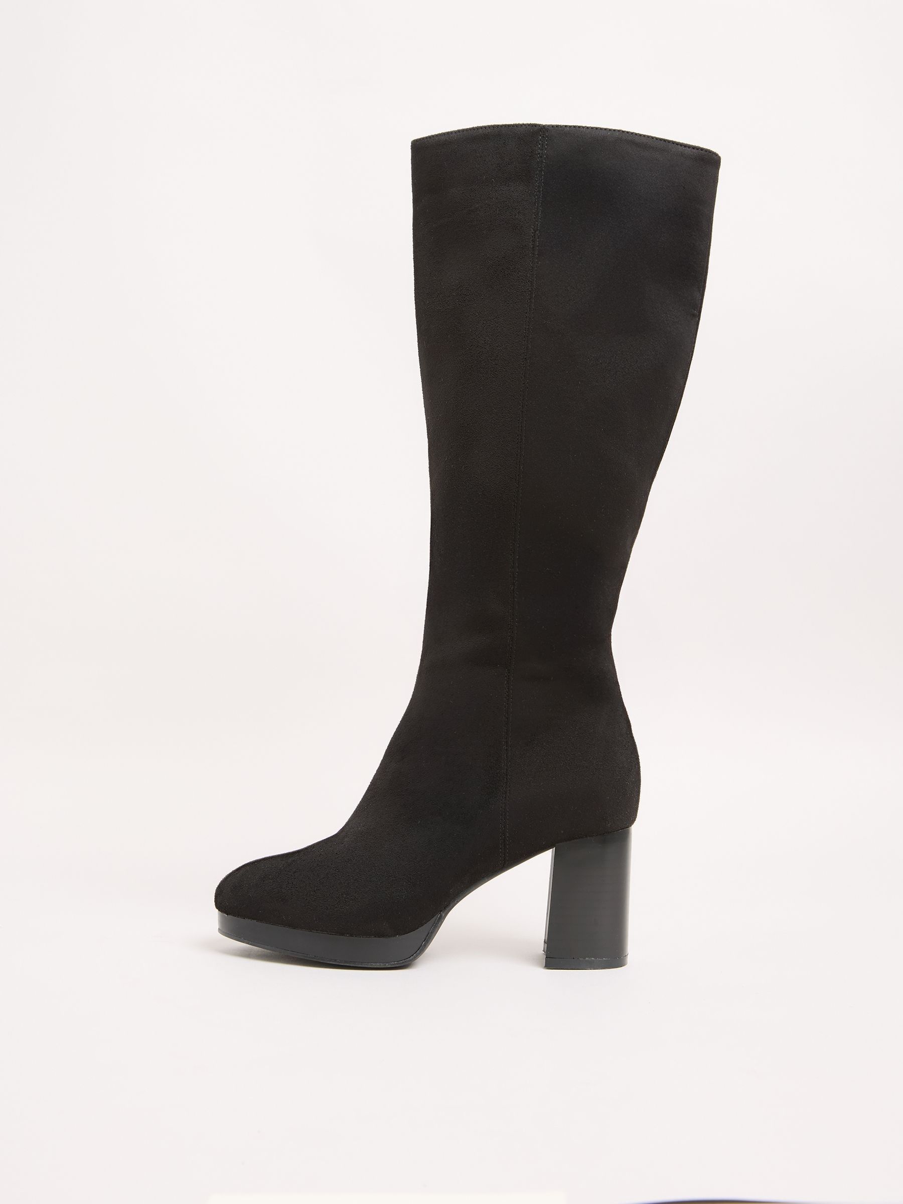 Buy Friends Like These Black Standard fit Platform Block Heel Knee