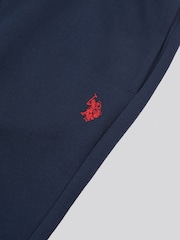 Синий - U.S. Polo Assn. Mens Double Horsemen Loopback Joggers - Изображение 3 из 4