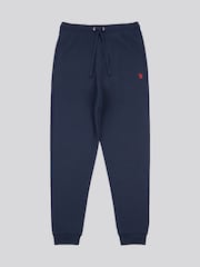 modra - U.S. Polo Assn. Moške lahke hlače za prosti čas Double Horsemen Loopback - Slika 5 iz 8