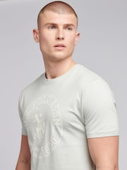 siva - ZDA Polo Assn. Moška majica USPA Circle Print 100% Cotton T-Shirt - Slika 2 iz 7