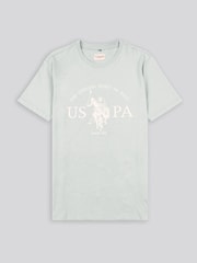 siva - ZDA Polo Assn. Moška majica USPA Circle Print 100% Cotton T-Shirt - Slika 5 iz 7