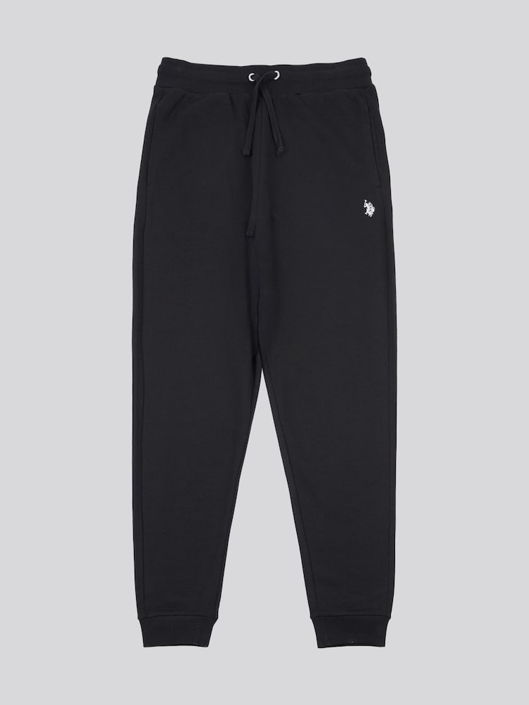 U.S. Polo Assn. Black Mens Double Horsemen Loopback Joggers - Image 1 of 4