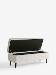 Clarke and Clarke Natural Stone Pokot Storage Ottoman Bench - Image 1 of 4