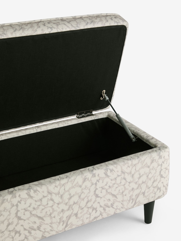 Clarke and Clarke Natural Stone Pokot Storage Ottoman Bench - Image 7 of 7 Clarke and Clarke Natural Stone Pokot Storage Ottoman Bench - Image 7 of 7