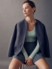 Forest Green Scoop Neck Long Sleeve Top - Image 3 of 8