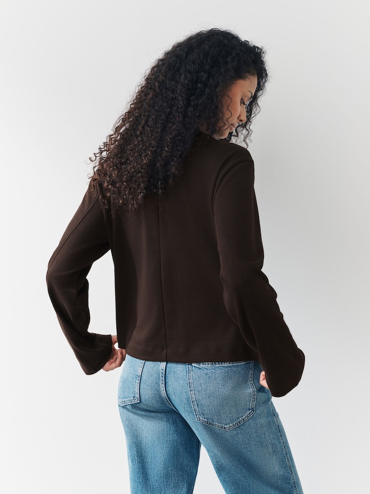 Pink/Cream/Brown Interlock Long Sleeve Crew Neck T-Shirts 3 Pack - Image 12 of 12