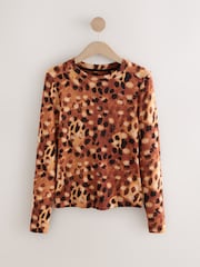 Animal Soft Touch Lightweight Ribbed Long Sleeve T-Shirt with TENCEL™ Lyocell - Image 1 of 3