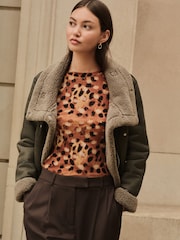 Animal Soft Touch Lightweight Ribbed Long Sleeve T-Shirt with TENCEL™ Lyocell - Image 4 of 8