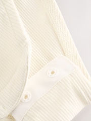 Ecru Long Sleeve Scoop Back Bodysuit - Image 8 of 9