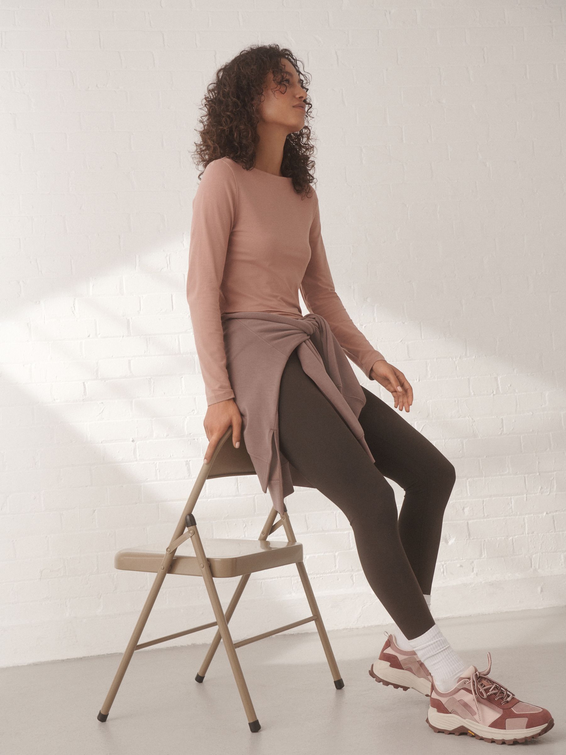 Buy Pink Long Sleeve Boat Neck T-Shirt from the Next UK online shop