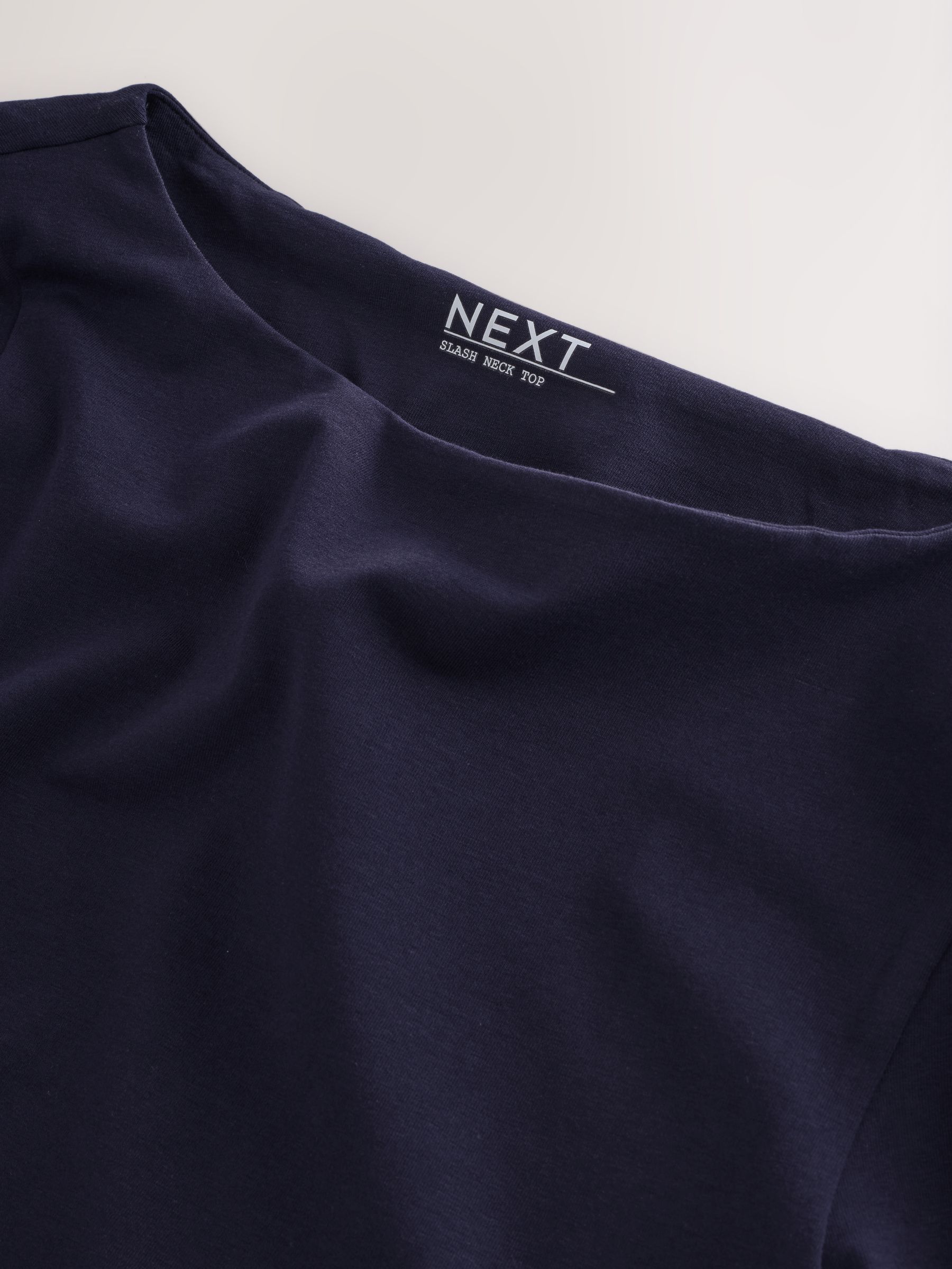 Buy Navy Long Sleeve Boat Neck T-Shirt from Next USA