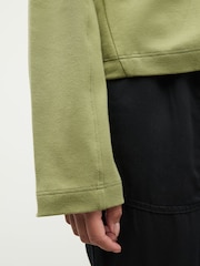 Verde oliva - Interlock Long Sleeve Crew Neck T-Shirt - Imagem 5 de 8