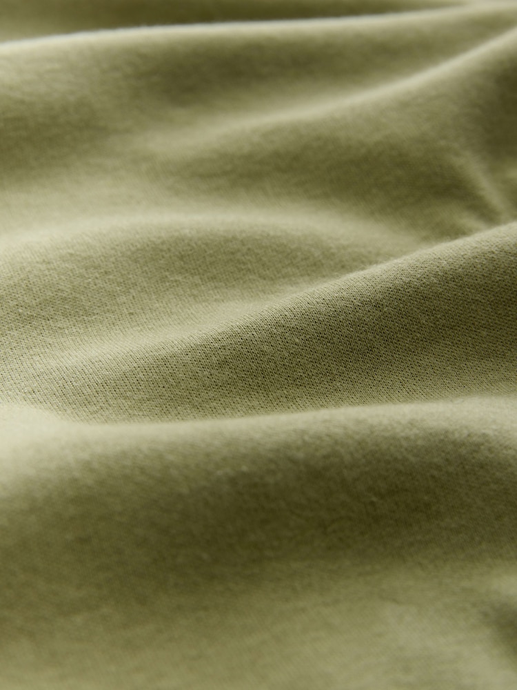 Verde oliva - Interlock Long Sleeve Crew Neck T-Shirt - Imagem 8 de 8