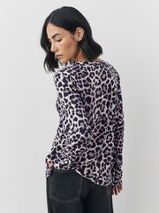 Multi Animal Multi 5 Pack Cotton Modal Blend Slouch Long Sleeve V-Neck T-Shirt - Image 10 of 12