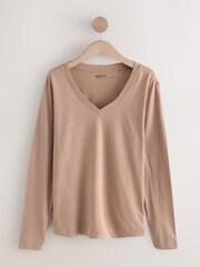Multi Animal Multi 5 Pack Cotton Modal Blend Slouch Long Sleeve V-Neck T-Shirt - Image 4 of 12