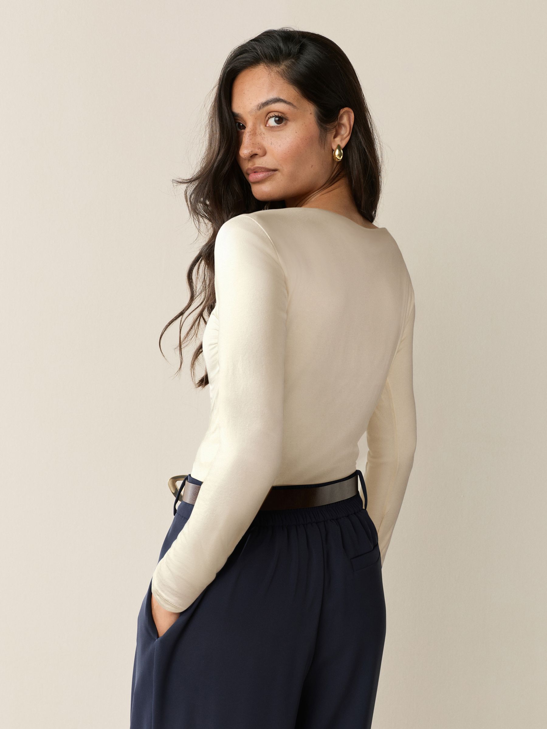Buy Ecru Long Sleeve Boat Neck T-Shirt from Next South Africa Buy Ecru Long Sleeve Boat Neck T-Shirt from Next South Africa
