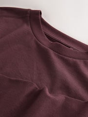 Castanho - Relaxed Long Sleeve Crew Neck T-Shirt - Imagem 3 de 3