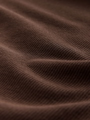 Chocolate Brown Ribbed Roll Neck Long Sleeve T-Shirt - Image 7 of 8