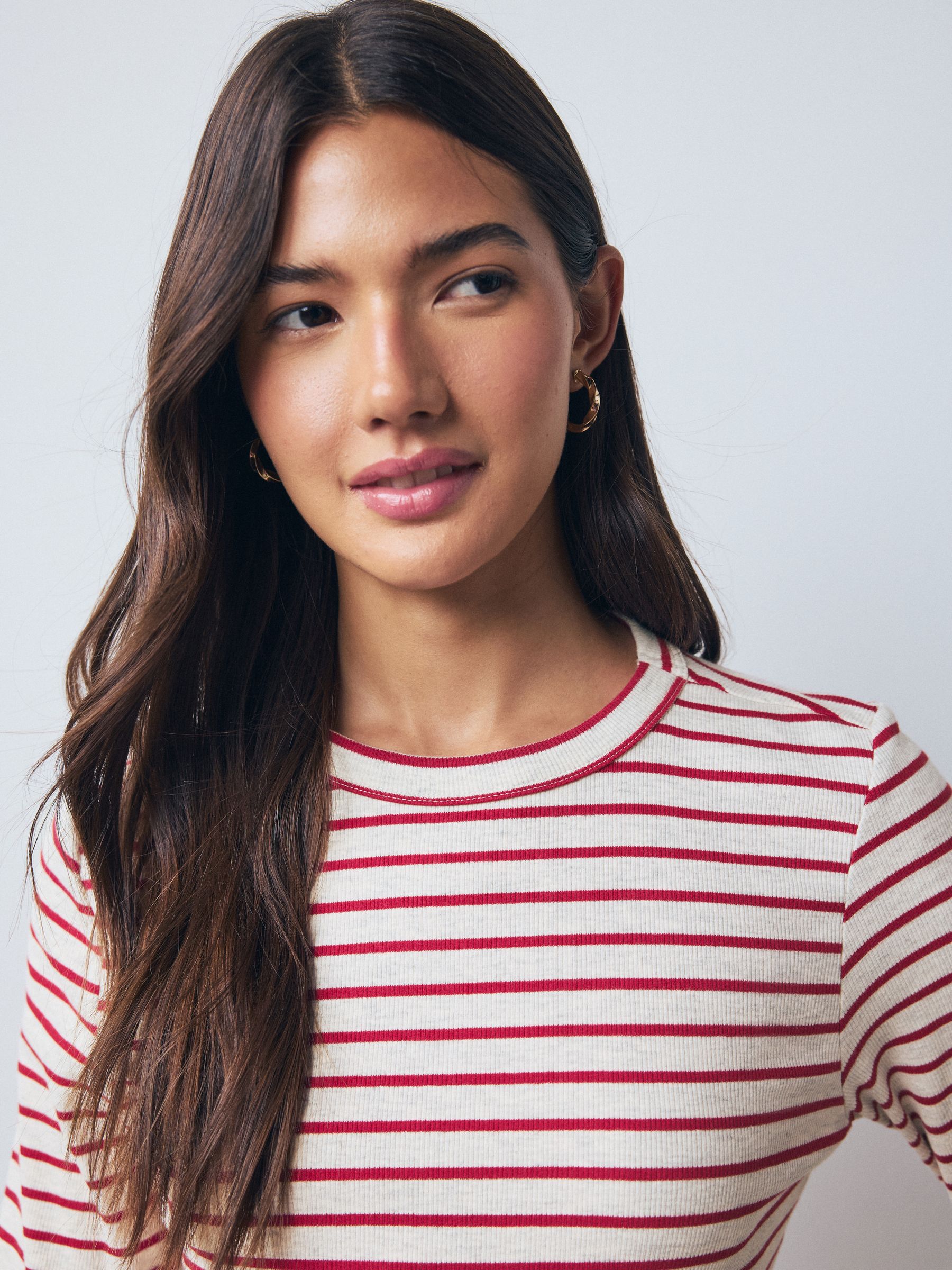 Buy Multi/Striped 5 Pack Ribbed Long Sleeve T-Shirts from Next USA
