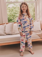 Multi Bow Print Cosy Fleece Pyjamas (9mths-16yrs) - Image 1 of 8