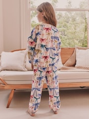 Multi Bow Print Cosy Fleece Pyjamas (9mths-16yrs) - Image 2 of 8