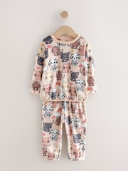 Ecru/Brown Pets Cosy Fleece Pyjamas (9mths-10yrs) - Image 6 of 9